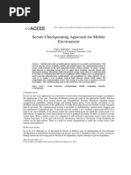 Secure Checkpointing Approach For Mobile Environment