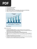 Information Technology in India Is An Industry Consisting of Two Major Components: IT