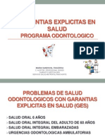 Garantias Explicitas en Salud-Programa Odontologico