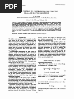 ADIF, A FORTRAN IV Progam For Solving The Shallow-Water Equations