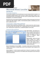 Microsoft Word Lección 1