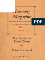 Harmony No 36 Divinity of Father Divine