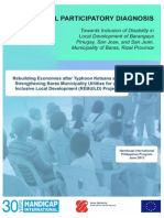 Local Participatory Diagnosis: Towards Inclusion of Disability in Local Development of Barangays Pinugay, San Jose, and San Juan, Municipality of Baras, Rizal Province