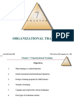 Organizational Training: C H A P T E R