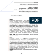 Habitus y Capitales. Disposiciones o Dispositivos Sociales. Notas Teórico-Metodológicas para La Investigación Social - P