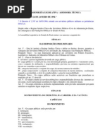 Regime Jurídico Dos Servidores Do Estado Do Pará - Lei 5810