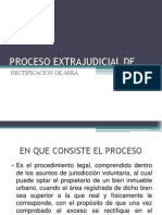 Proceso Extrajudicial de Rectificacion de Area