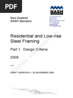 Residential and Low-Rise Steel Framing NZ-Public Comment