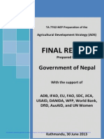 Agriculture Development Strategy 2013-Nepal