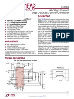 Features Description: Lt3763 60V High Current Step-Down Led Driver Controller