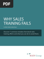 Why Sales Training