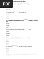 Ket Reading and Writing Part 2 Exam 3