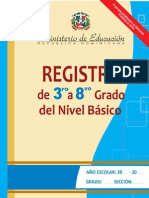 Registro de Grado 3ro A 8vo 2013 1