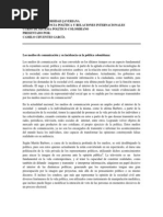 Ensayo Final SPC Los Medios de Comunicación y Su Incidencia en La Política Colombiana