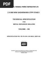 Technical Specification 2x800 MW Gadarwara STPP - Me Bellows