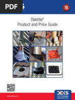 Dektite Prod Price Guide 0912