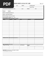 Physician Order Sheet