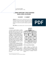 A Brief History Upon Seismic Isolating Systems: M. Botiş