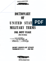 Dictionary of The United States Military Terms For Joint Usage