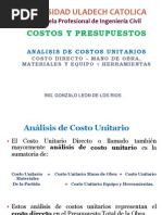 Analisis Costos Unitarios