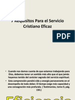 7 Requisitos para El Servicio Cristiano Eficaz