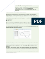 Funciones y Ecuaciòn Cubica Excel