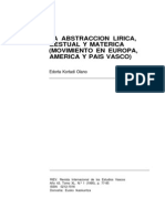 Abstracción Lírica, Gestual y Matérica