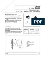 Amplificador Operacional Jfet-LF153, LF253, LF353