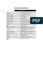 System Information: Command Description