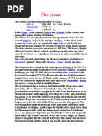 The Moon: Earth Orbit Diameter Mass Luna Selene Artemis