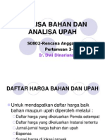 Analisa Kebutuhan Bahan