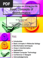 Basic Concepts of Bioinformatics: How Bioinformatics Can Change Your Life