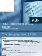 PESET Analysis (Political Aspect) : Indian IT Industry