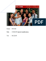 Exam: 350-020 Title: CCIE SP Optical Qualification Ver: 06-22-09