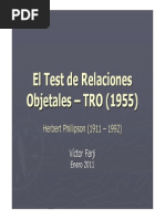 El Test de Relaciones Objetales - TRO