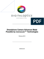 Smartphone Camera Advances Made Possible by Mems Cam Technologies February 20131