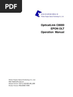 OpticalLink C8000 EPON OLT Operation Manual