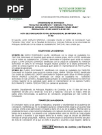 Acta de Conciliacion Total en Civil - 0