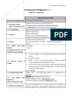 The University of Kitakyushu: Fields of Study Specific Research Fields