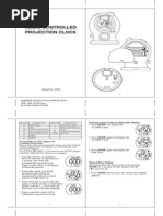 ALDI Projection Clock - User Guide