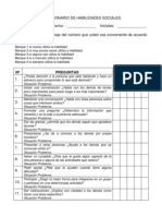 Cuestionario Evaluación Habilidades Sociales PDF