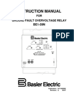 Instruction Manual: Ground Fault Overvoltage Relay