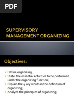 Supervisory Management Organizing