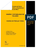 Informe Diseño y Estabilidad de Taludes - Falla de Volteo-Rev. 2 PDF