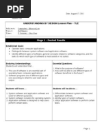 UBD Lesson Plan in Computer Ed