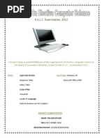 Class X Computer Project Report