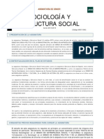 Sociología y Estructura Social