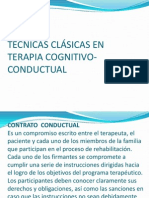 Técnicas Clásicas en Terapia Cognitivo-Conductual