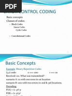 4 Channel Coding - Basic Concepts