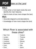 GCSE Rivers River Landforms Formation